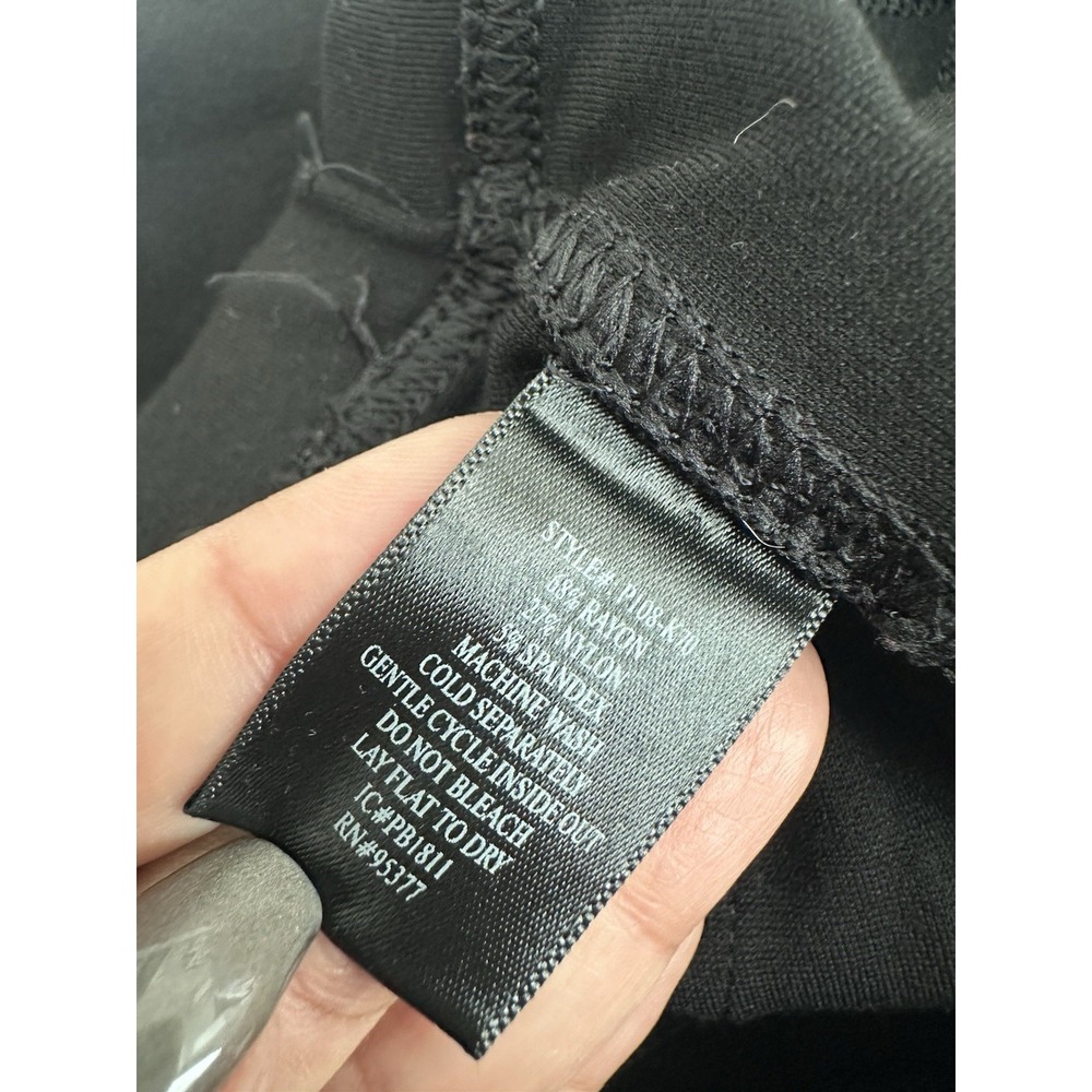 Sanctuary Anthropologie Black Grease Legging Pants Sz M Pull On Ponte Knit - Picture 4 of 7
